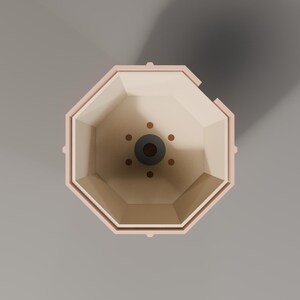 Pylonwell Trio Geometric Self-Watering Planter Set STEP, STL and 3MF Files image 4