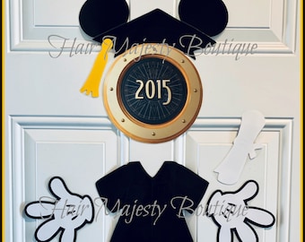 Mickey or Minnie Mouse Graduate Body Part Magnet for Cruise Door