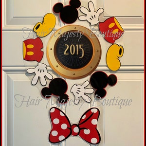 Mickey Mouse Body Part Wreath Magnet for Cruise Door image 1