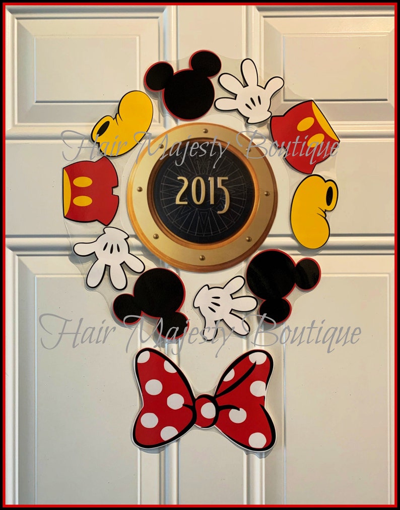 Mickey Mouse Body Part Wreath Magnet for Cruise Door image 1