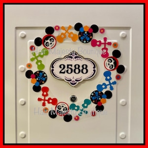 Coco Sugar Skull Wreath Magnet For Cruise Door