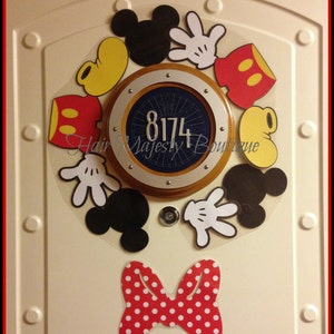 Mickey Mouse Body Part Wreath Magnet for Cruise Door image 3