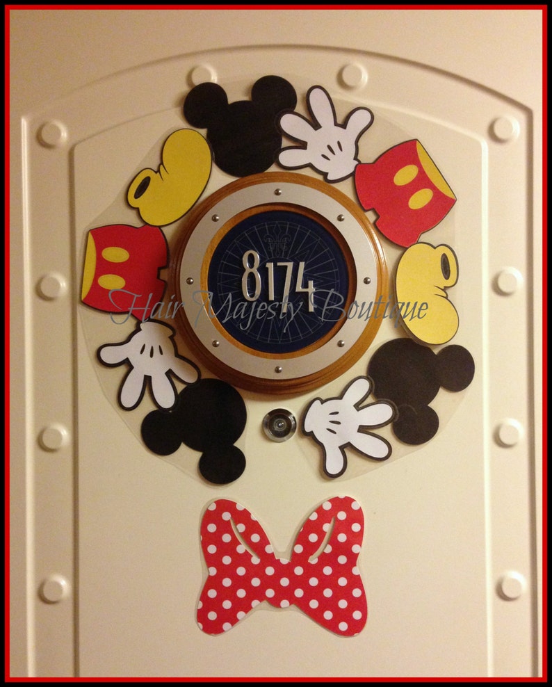 Mickey Mouse Body Part Wreath Magnet for Cruise Door image 3