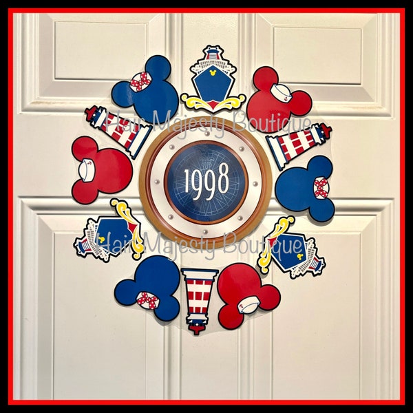Nautical Lighthouse Magnet Wreath For Cruise Door
