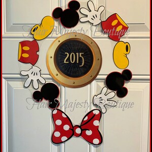 Mickey Mouse Body Part Wreath Magnet for Cruise Door image 2