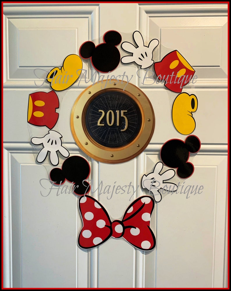 Mickey Mouse Body Part Wreath Magnet for Cruise Door image 2