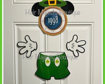 St. Patrick's Day Mickey Magnet Set For Cruise Door