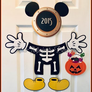 Mickey Mouse Skeleton Body Part Magnet For Cruise Door