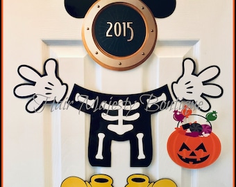 Mickey Mouse Skeleton Body Part Magnet For Cruise Door