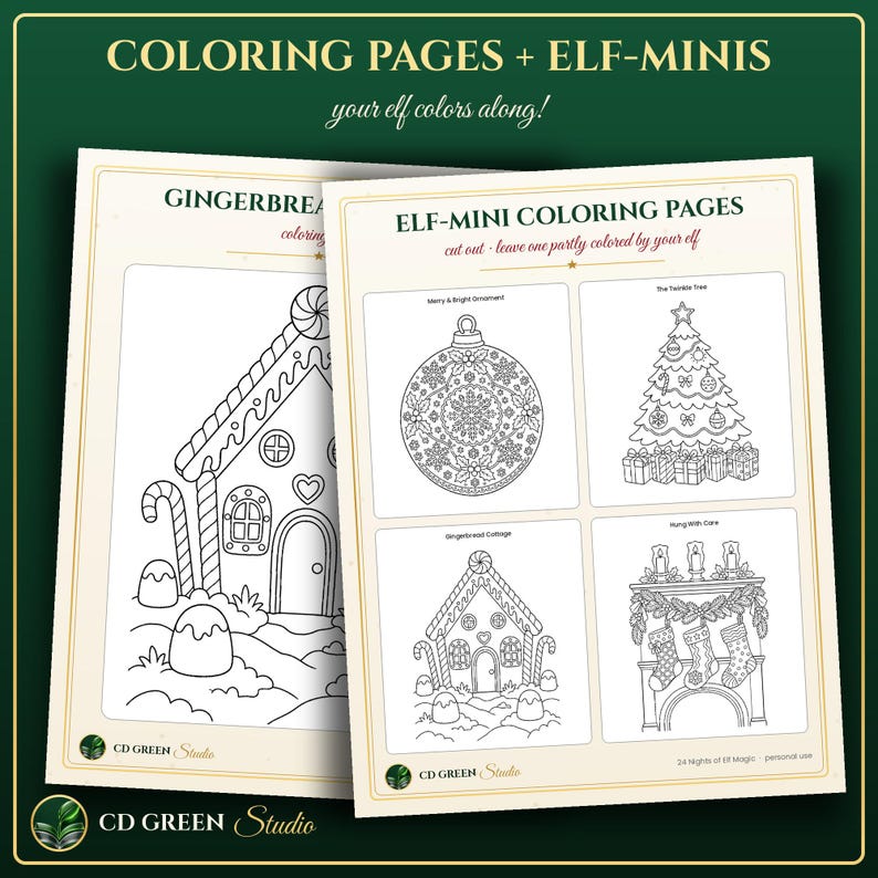 Kit de Elfo Navideño, 24 Noches de Magia de Elfos, Ideas Imprimibles para Elfos, Carta de Llegada del Elfo, Notas del Elfo, Cuenta Regresiva Navideña para Niños, PDF imagen 4