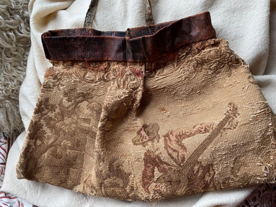 Special Price …Antique tapestry made into bag way… - image 1