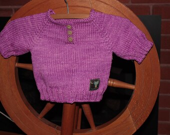 Hand knitted jumper 0-3 months, suitable for new borns