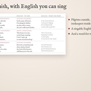 Spanish, with English you can sing