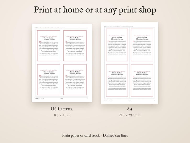 Print at home or at any print shop