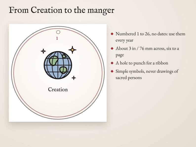 From Creation to the manger