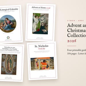 Advent & Christmas Bundle for Catholic Families, Jesse Tree, 2027 Liturgical Calendar, Posadas, St. Nicholas