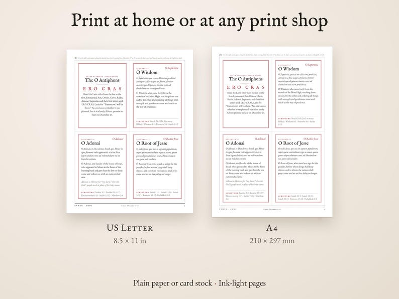 Print at home or at any print shop