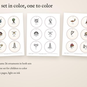 One set in color, one to color