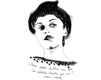 Clarice Lispector Tirage d’art signé par Romina Berenice Canet - Non encadré