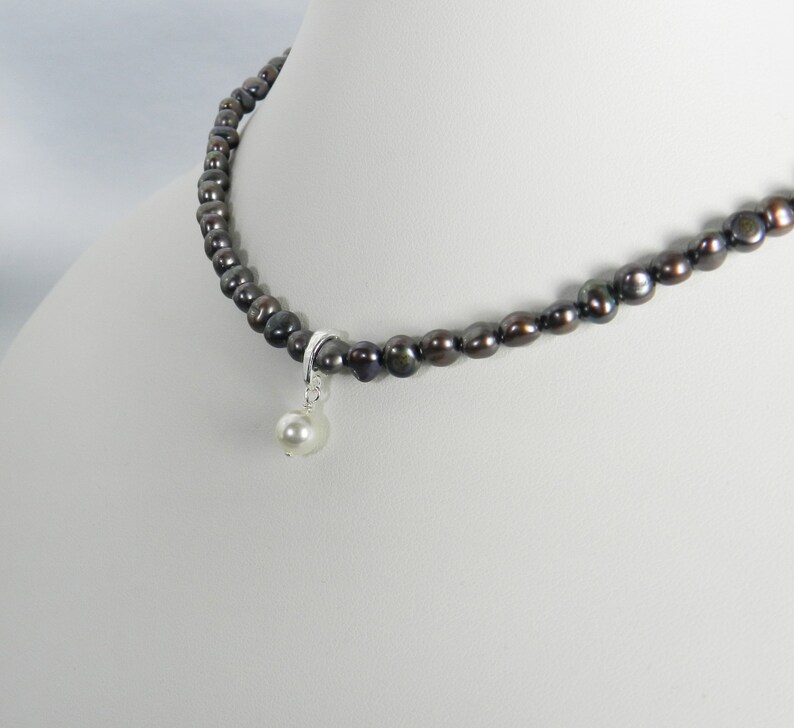 Pearl Enhancer Petite 6mm Swarovski Pearl Pendant Clip On Bail Etsy