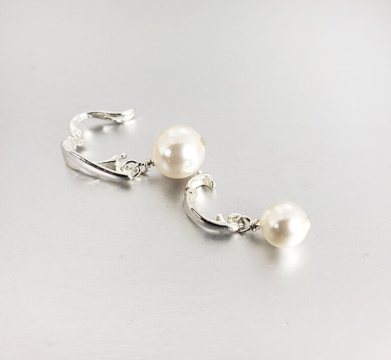 Pearl Enhancer Petite 6mm Swarovski Pearl Pendant Clip On Bail Etsy