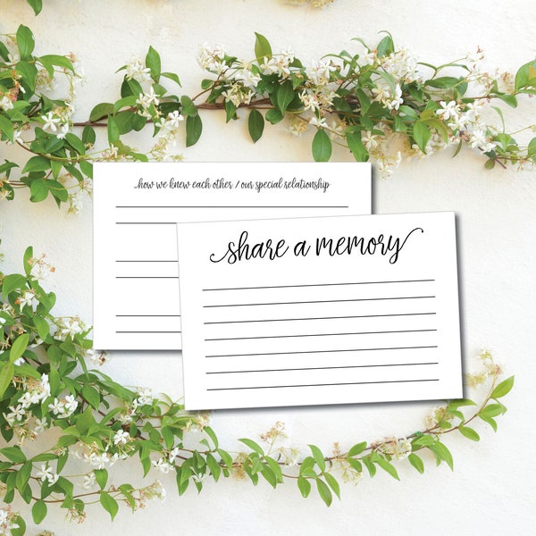 50 Sympathy Cards Funeral Share a Memory Cards Condolence Memorial Table Remembrance Celebration of Life Service Supplies Guest Book