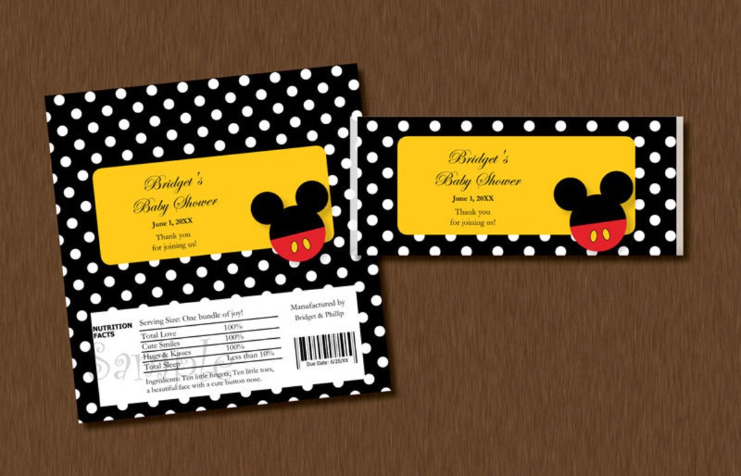 DIY Editable - Instant Download - Mickey Printable Personalized Bridal ...