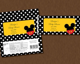 INSTANT DOWNLOAD Mickey Mouse Favor Tag Printable 3 Inch Favor - Etsy