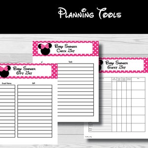 Minnie Mouse Baby Shower Games Package, Favor Tags (PDF) bild 4