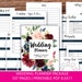 Wedding Planner Printable, Wedding Planning Book, Printable Wedding Planner, Wedding Binder Template, Engagement Gift Ideas, PDF Download