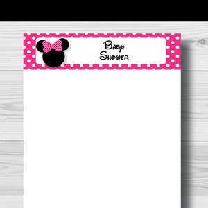 Minnie Mouse Baby Shower Games Package, Favor Tags (PDF) bild 5