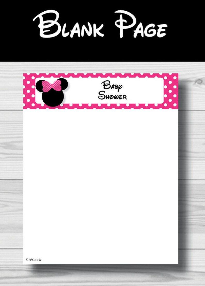 Minnie Mouse Baby Shower Games Package, Favor Tags (PDF) bild 5