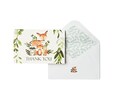 Woodland Animals Thank You Cards, Envelopes, Stickers, Set of 50