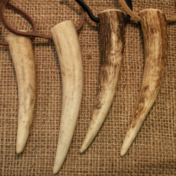 Antler Pendants, large. Perfect for Pagans.