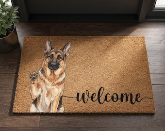 Zerbino personalizzato con ritratto di animale domestico, zerbino di benvenuto personalizzato per cani e gatti, zerbino in fibra di cocco con foto personalizzata, regalo di inaugurazione per amanti degli animali