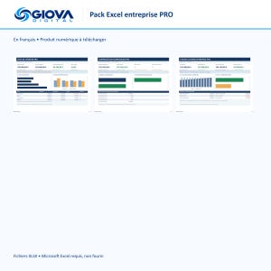 Pack Excel entreprise PRO : suivi chantier, comparateur fournisseurs et tableau de bord | 3 modèles en français