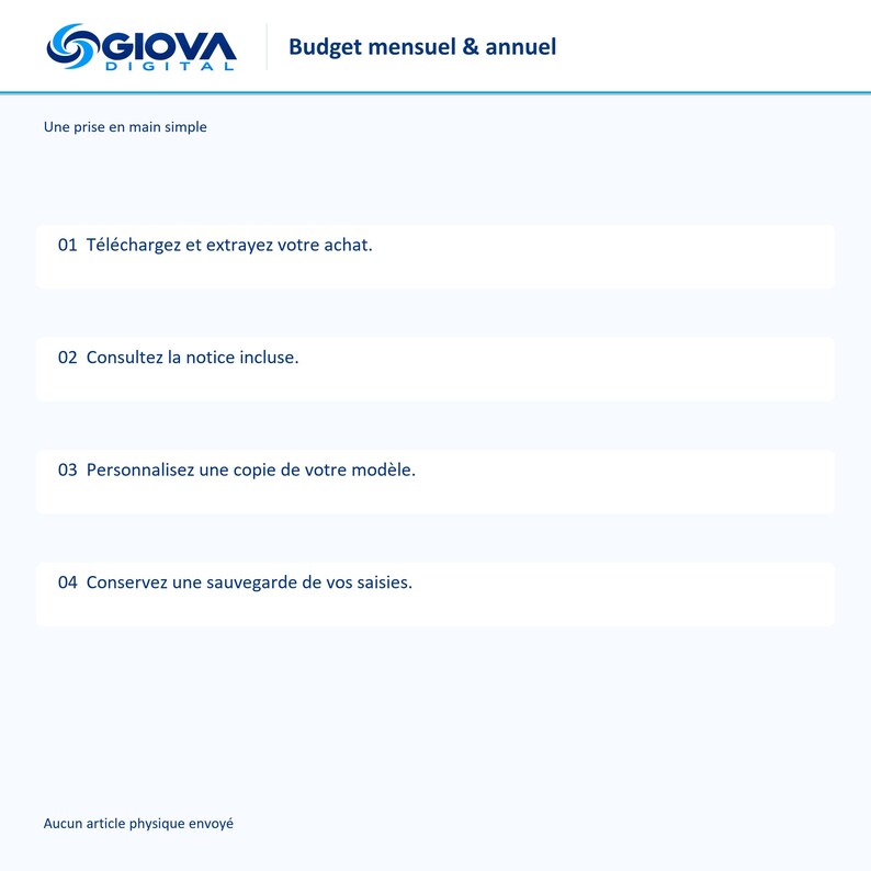 Budget mensuel et annuel Excel, suivi revenus dépenses et épargne, tableau de bord personnel français personnalisable afbeelding 3