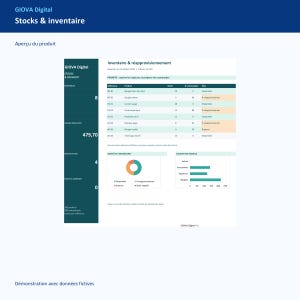 Gestion des stocks Excel, inventaire et mouvements, alertes réapprovisionnement, tableau de bord français personnalisable imagen 2