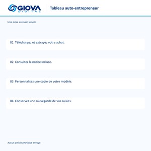 Excel spreadsheet for self-employed individuals, income, expenses and cash flow, monthly and annual dashboard, French, plum and lavender image 3