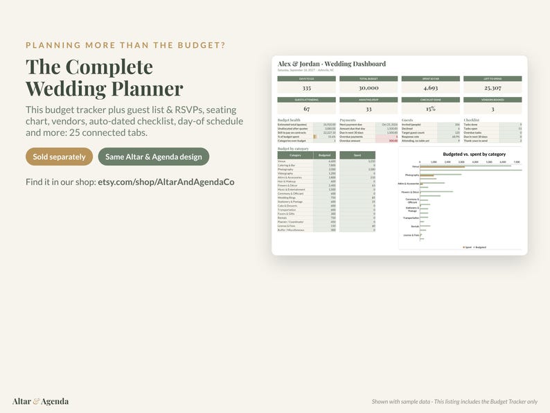 Planilha de Planejamento de Orçamento de Casamento, Excel e Google Sheets: Controle de Despesas, Cronograma de Pagamentos, Custo por Convidado imagem 7