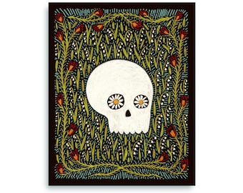 Daisy Eye Skull - Print