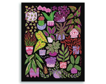 Pink Plants - Print
