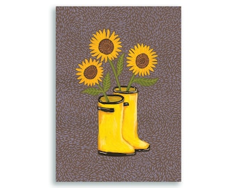 Vincent's Rainboots - Print