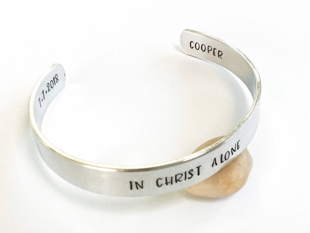 Custom Message Silver Cuff Bracelet Personalised Statement - Etsy