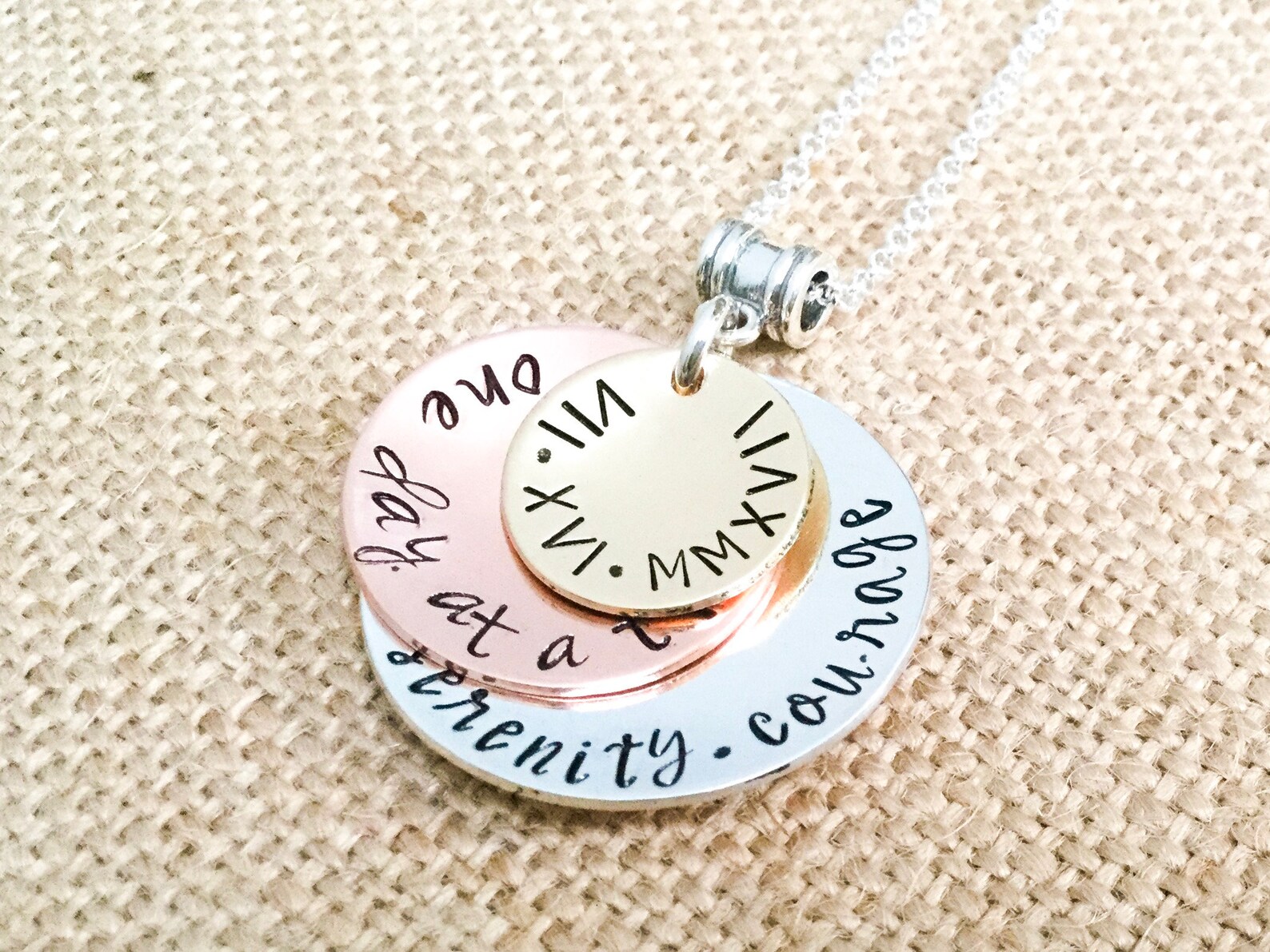 Sobriety Necklace Sobriety Milestone Sobriety Gift Etsy