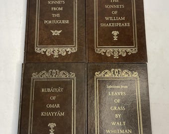 Lotto di 4 libri Avenel del 1961, ottime condizioni, classici di Shakespeare e Whitman.