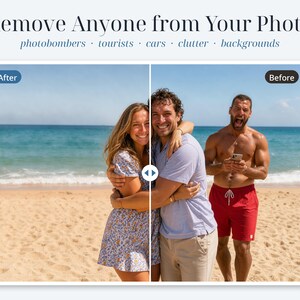 Eliminar persona de una foto, servicio de edición de fotos, eliminar objetos o personas, cambiar fondo, retoque fotográfico, eliminar a cualquier persona