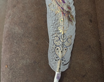 Peacock Medicine Tattoo Feather Blessing Totem