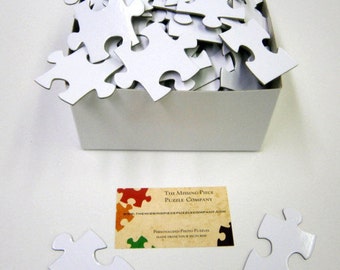 Extra Large Guest Book Puzzle with either 150 or 200 Pieces / White Puzzle Pieces / Unique White Wedding Guest Book Puzzle NUMBERED on back.