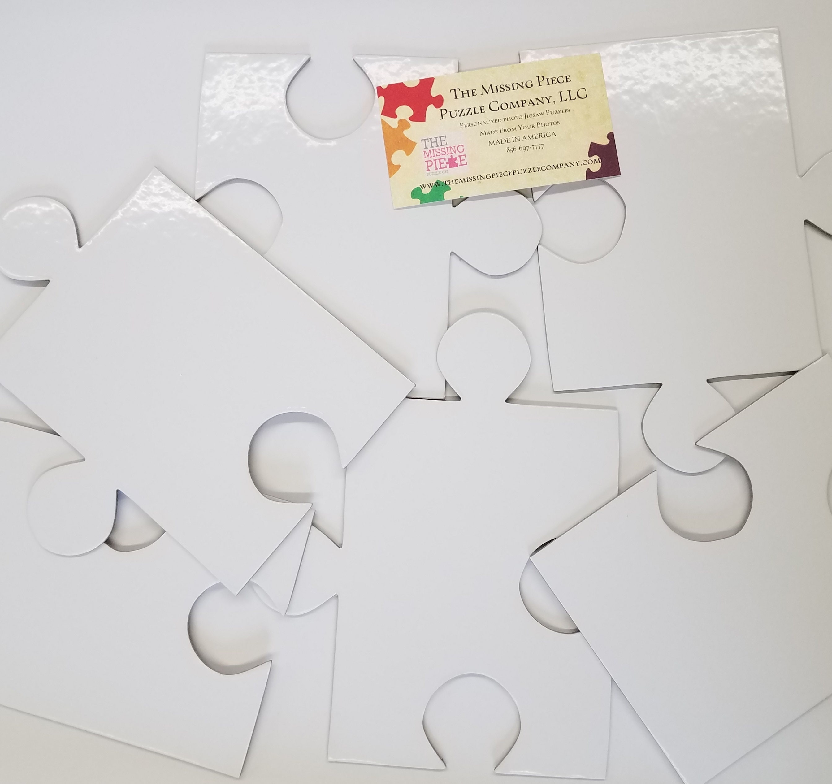 Blank White Puzzle for a Unique Wedding Guest Book - The Missing Piece  Puzzle Company